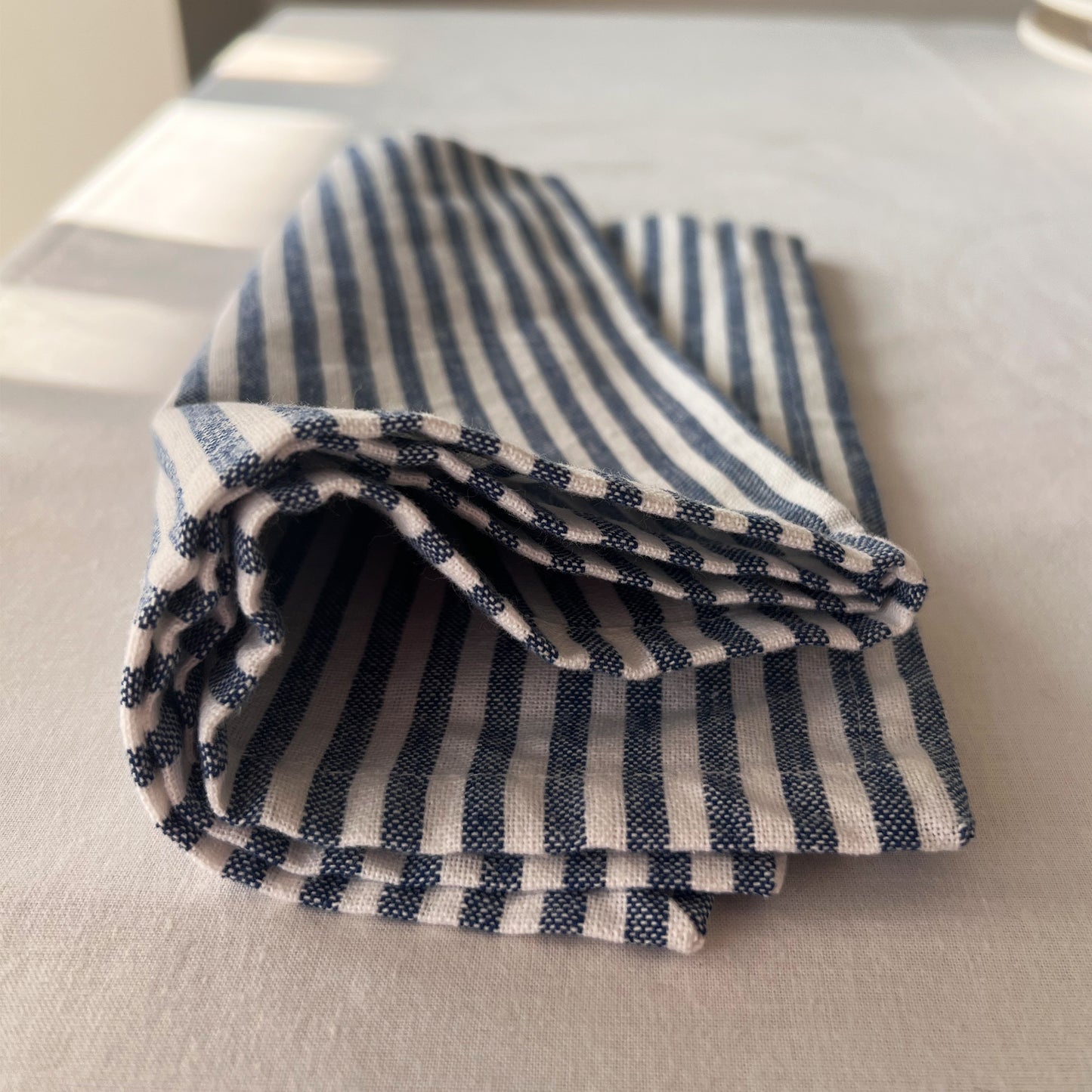 Striped- Blue Napkins