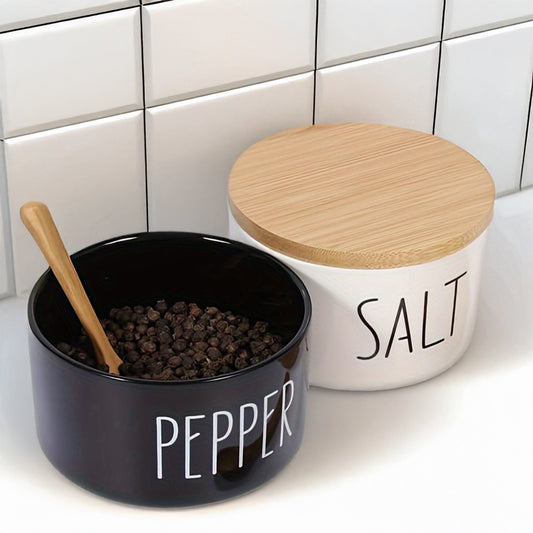 Ceramic Salt And Pepper Bowls 2pcs/set